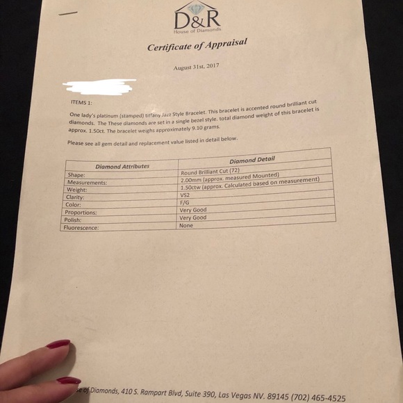 Tiffany Jazz Bracelet: Platinum with Diamonds - Picture 5 of 7